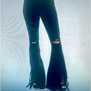 Denium Black  Distressed Jeans